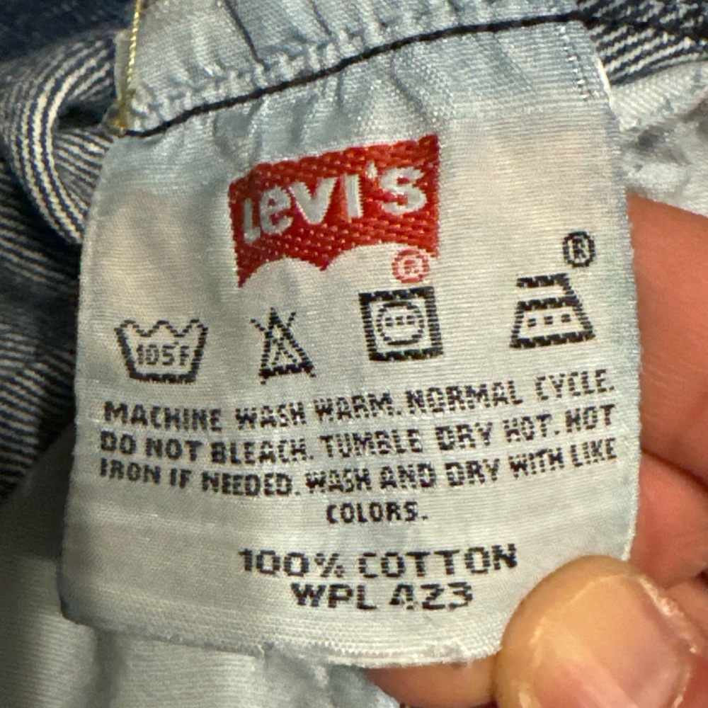 VTG Levis 501 Jeans Mens‎ 40x34 Blue Straight Button Fly Medium Wash Y2K Denim * - Picture 4 of 12